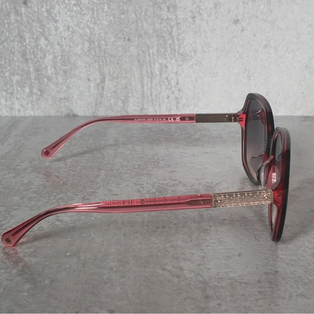 Kate Spade Ellery/F/S Sunglasses Black Pink Gradient 57mm Designer NWOT